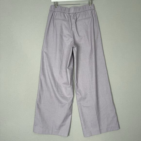Ann Taylor Womens Pants Medium Pastel Purple Wide Leg Trouser High Rise Career - Picture 8 of 11